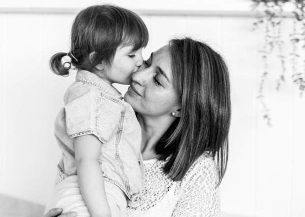 Marie Brison avec sa fille