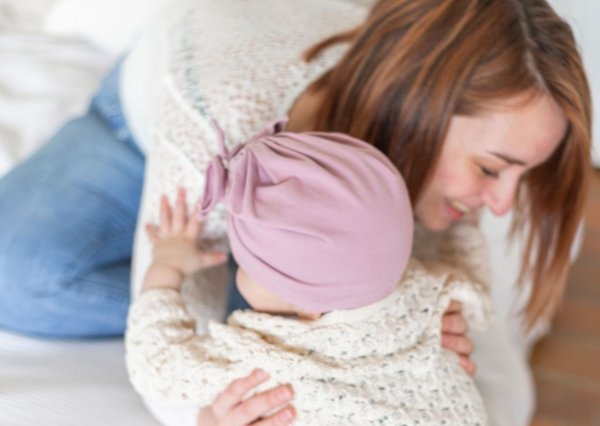 Marie Brison avec son bébé